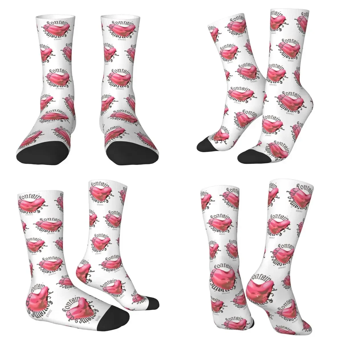 

Fontaines DC Romance Socks Harajuku Super Soft Stockings All Season Long Socks for Man Woman Valentine's Day Gifts
