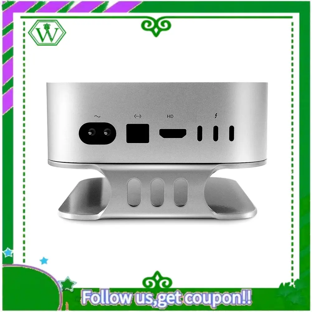 Reliable-Desktop Stand For Mac Mini M4 2024 Heat Dissipation Metal Mount Dock Cooling Holder Accessories