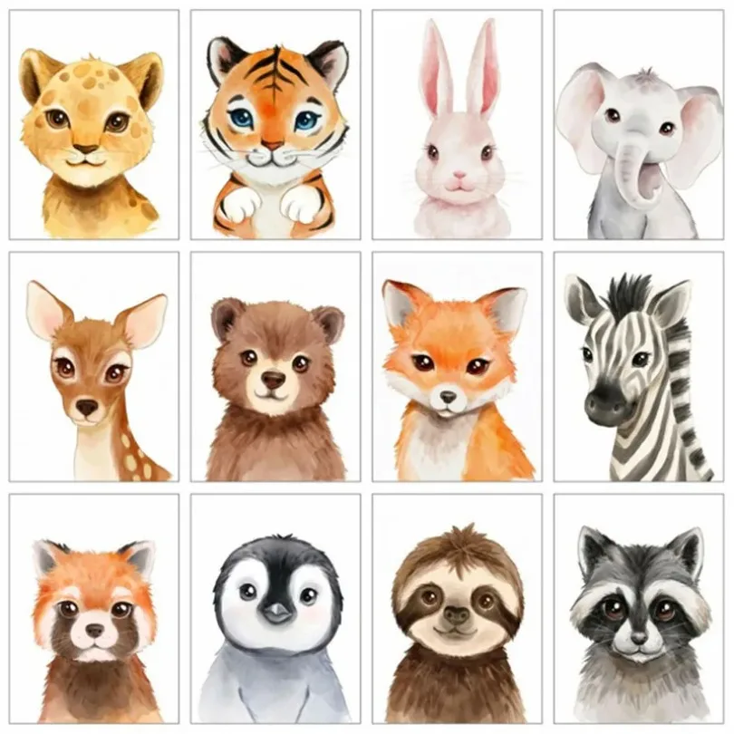 

5D Алмазная мозаика, картина, полная выкладка, олень, животные, вышивка, алмазная вышивка, полный набор, панда, медведь, домашний декор