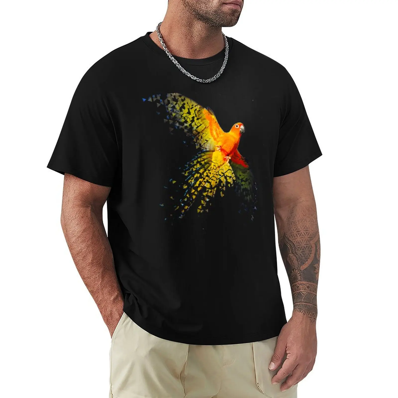 

Sun Conure Beautiful Dispersed Flying Design T-Shirt plain Funny t-shirt mens designer clothes