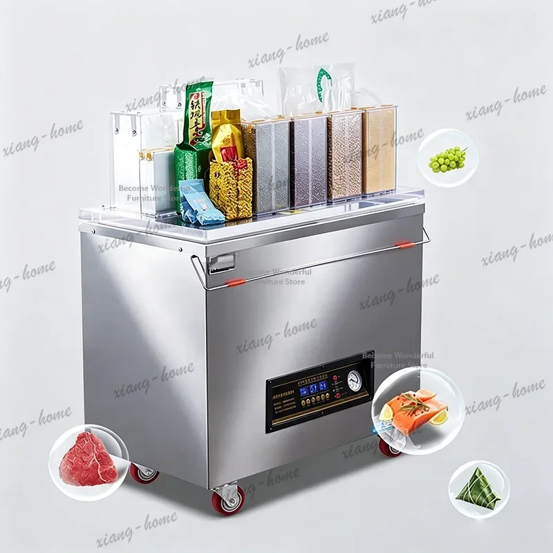 YJ Nordic Creative Automatic Rice Brick Vacuum Packing Machine Food Grain Tea Vacuum Sealer Large Vacuum Compressor Sets FYPM