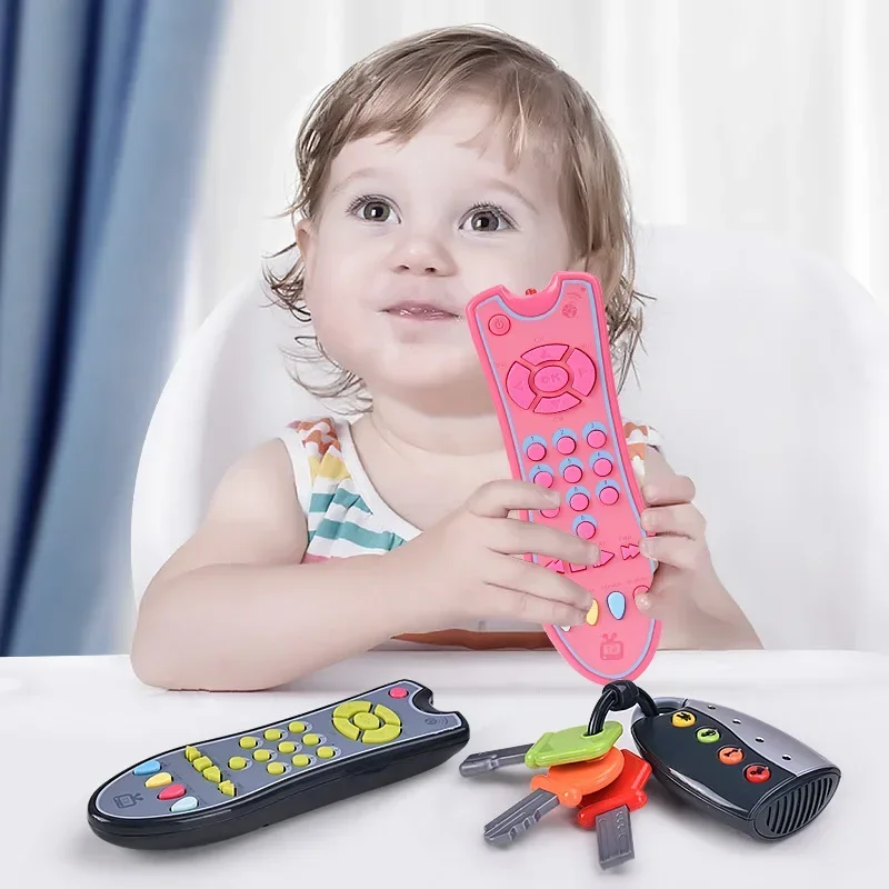 Jouet interactif d'apprentissage précoce pour bébé, téléphone intelligent, télécommande TV avec chiffres pour développer des compétences cognitives, Coordination œil-main