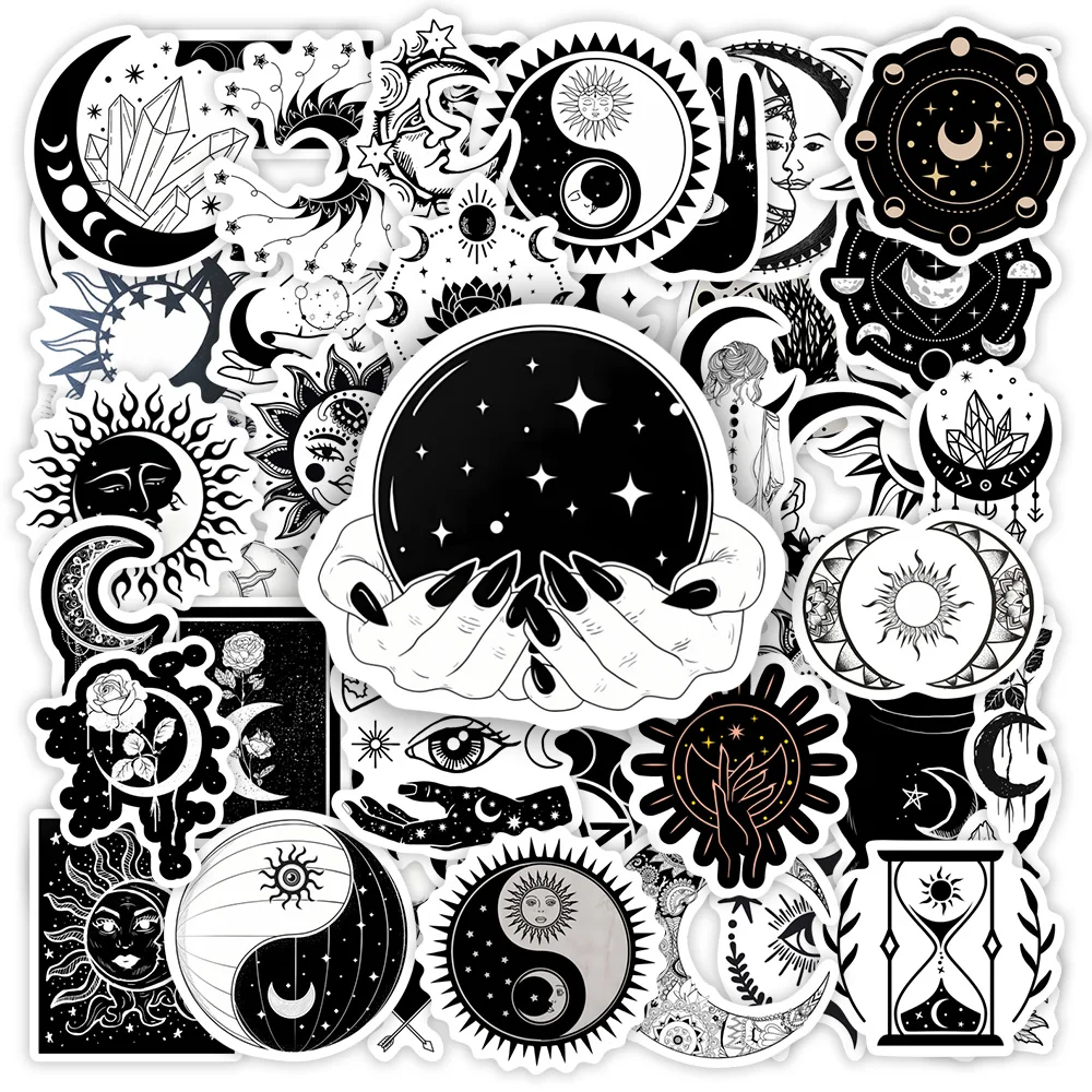 

Cool Gothic Moon Aesthetic Stickers DIY Toy Gift Decorative Graffiti Decal for Phone Luggage Laptop Bottles Scrapbook Waterproof