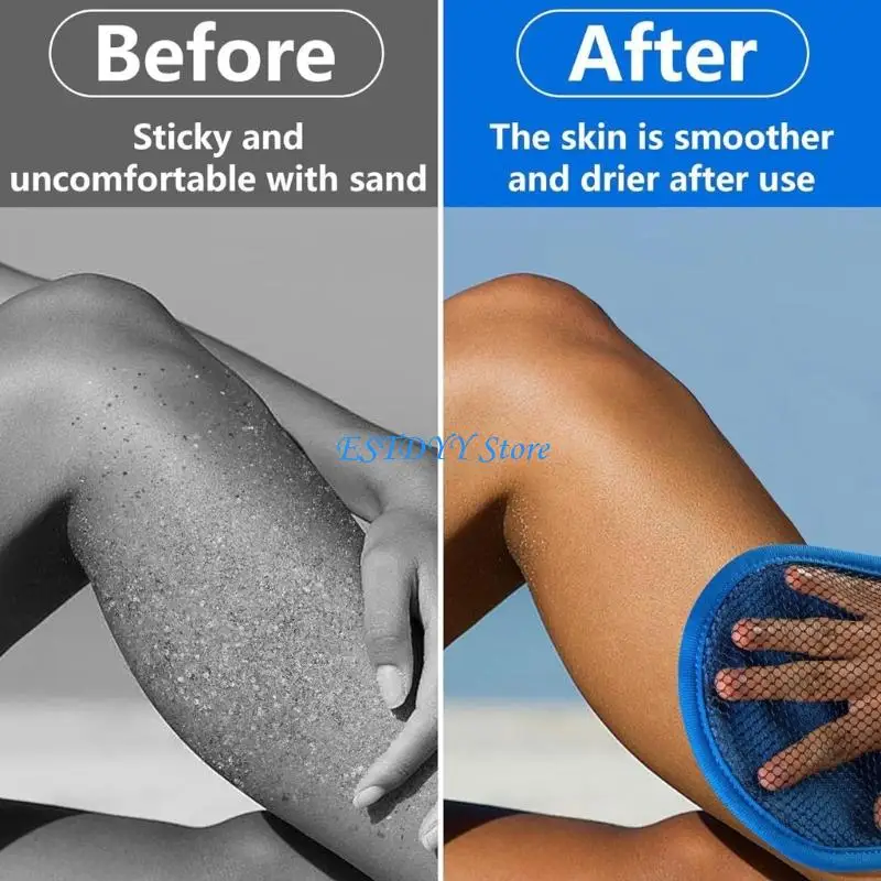 

G6DE Compacts Meshes Cleaning Sand Brush Waterproofed Reusable Sands Removers Bush