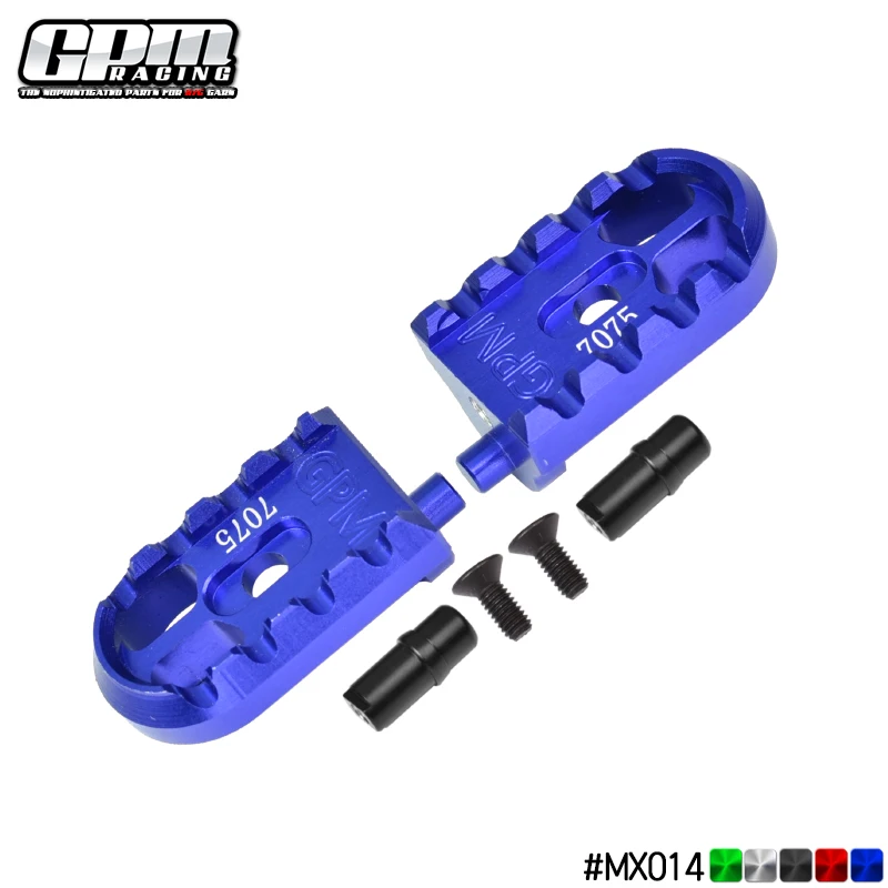 GPM 1/4 Promoto-Mx 오토바이 RTR, FXR-LOS06000 LOSI Alu 7075 오토바이 발 페그 세트