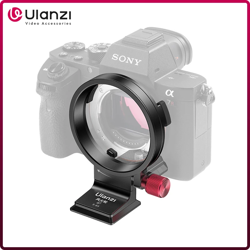 Ulanzi S-63 Rotatable Horizontal-To-Vertical Mount Arca Plate for Sony ZV-E1/A7C/A7M3/A7M4/A7R3/A7R4/A7R5/A7S3/FX3 Camera