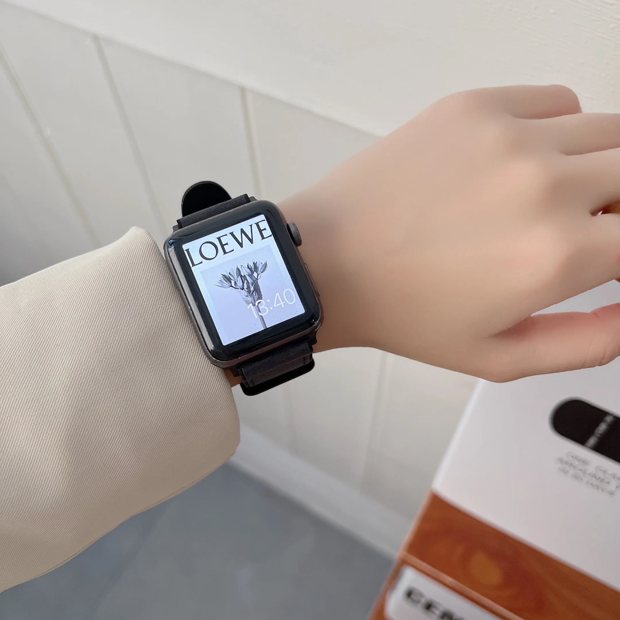 Silicone Leather Strap For Apple Watch Ultra 49mm 8 7 45mm 41mm 6 5 SE 44mm 40mm Wear-resistant Wristband For iWatch 3 42mm 38mm