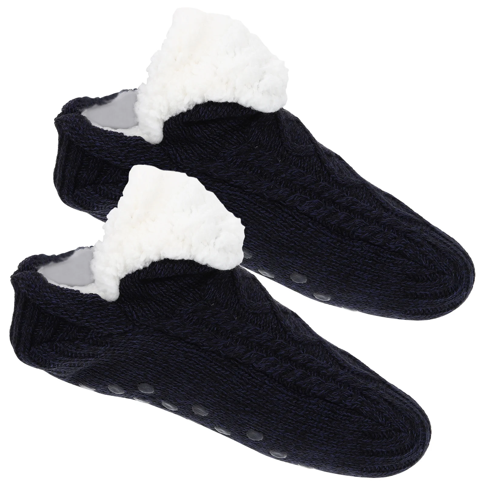 1 pièces 1 paire pantoufle pour l'hiver intérieur usage domestique antidérapant confortable sol dormir cheville chaussettes cadeau sol chaussettes