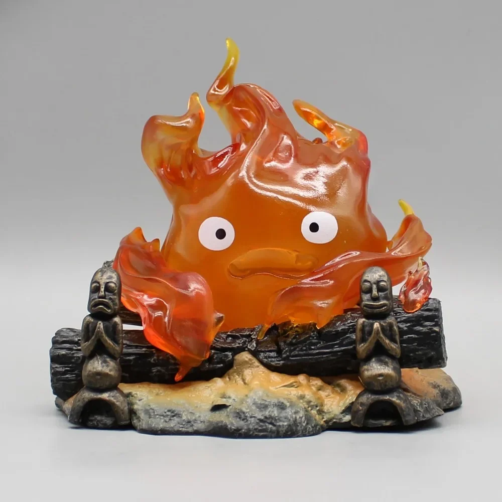 Cartoon Calcifer Objects Lamp Cartoon Anime 12cm Candle Desktop Action Figures Model Statue Pvc Model Collection Ornament Toys