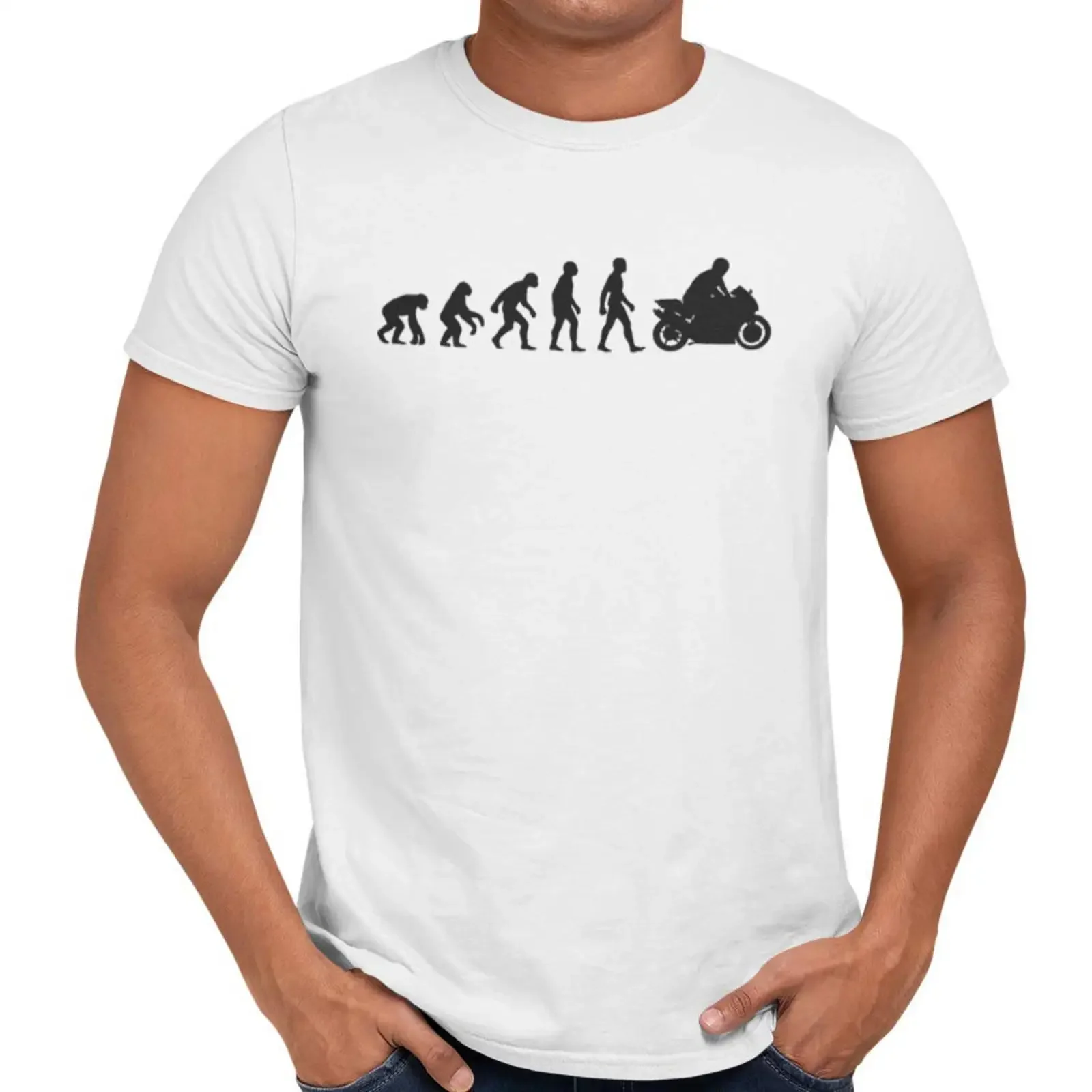 T-shirt homme vintage délavé respirant pour moto, motif graphique polyvalent et doux, idéal pour le quotidien
