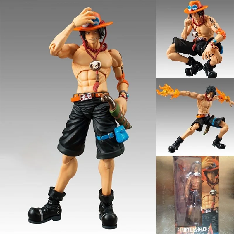 

Animation Anime Integrated One Piece 18cm Bjd Joint Activity Ace Pvc Manual Action Doll Series Model Toys