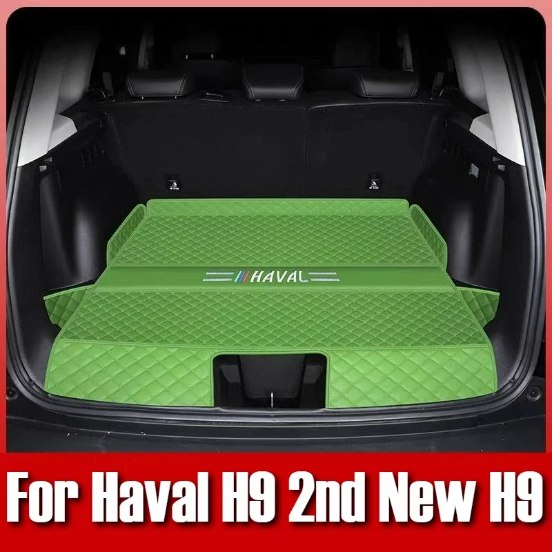 

Автомобильные аксессуары для Haval H9, 2-й новый H9, защита багажника, коврик из искусственной кожи, водонепроницаемый багажник, ковры для багажника 2024 2025