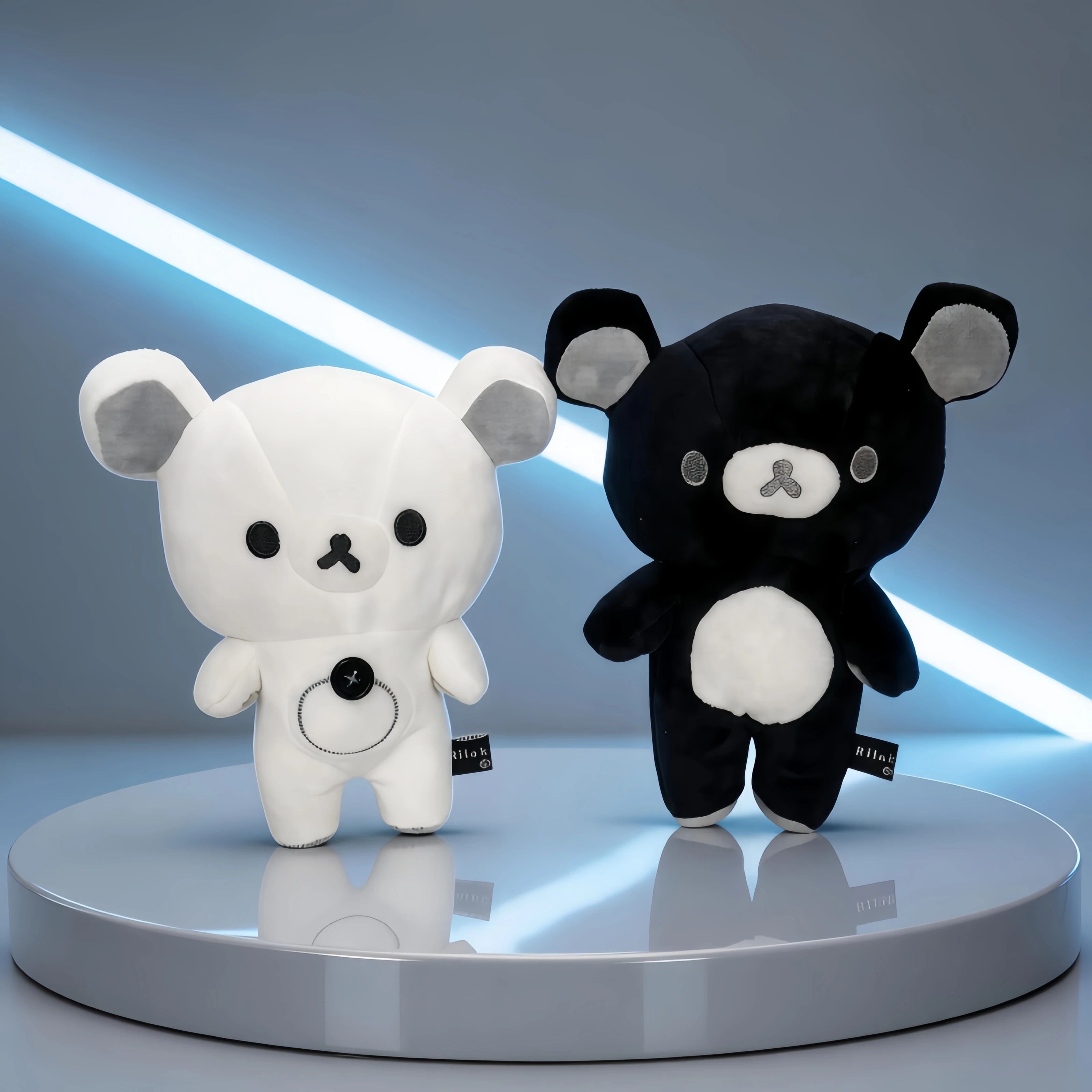 

Anime Hobbies Toys White/Black Rilakkuma Plush Toys Teddy Bear Stuffed Doll Plushies Cute Animal Kawaii Room Decor Birthday Gift