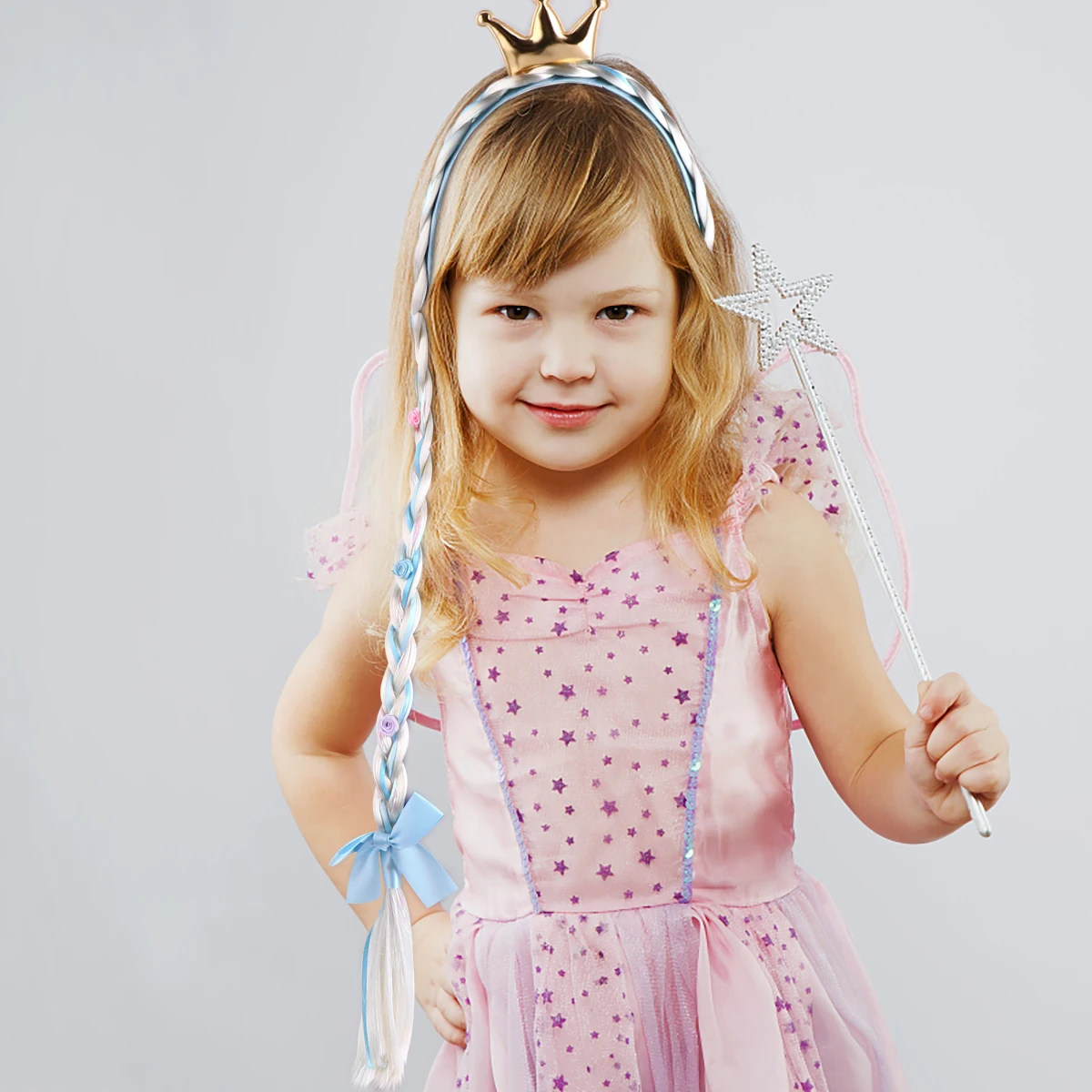 

1Pcs Colorful Crown Headdress for Young Girls Daily Wear Festivals Stage Shows Crown Hair Band Party Hair Band for Princess