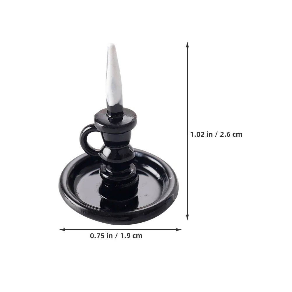 3 pezzi candelieri per casa delle bambole scala 1:12 candelabri in miniatura accessori per mobili mini casa vintage per giardino fatato di Natale