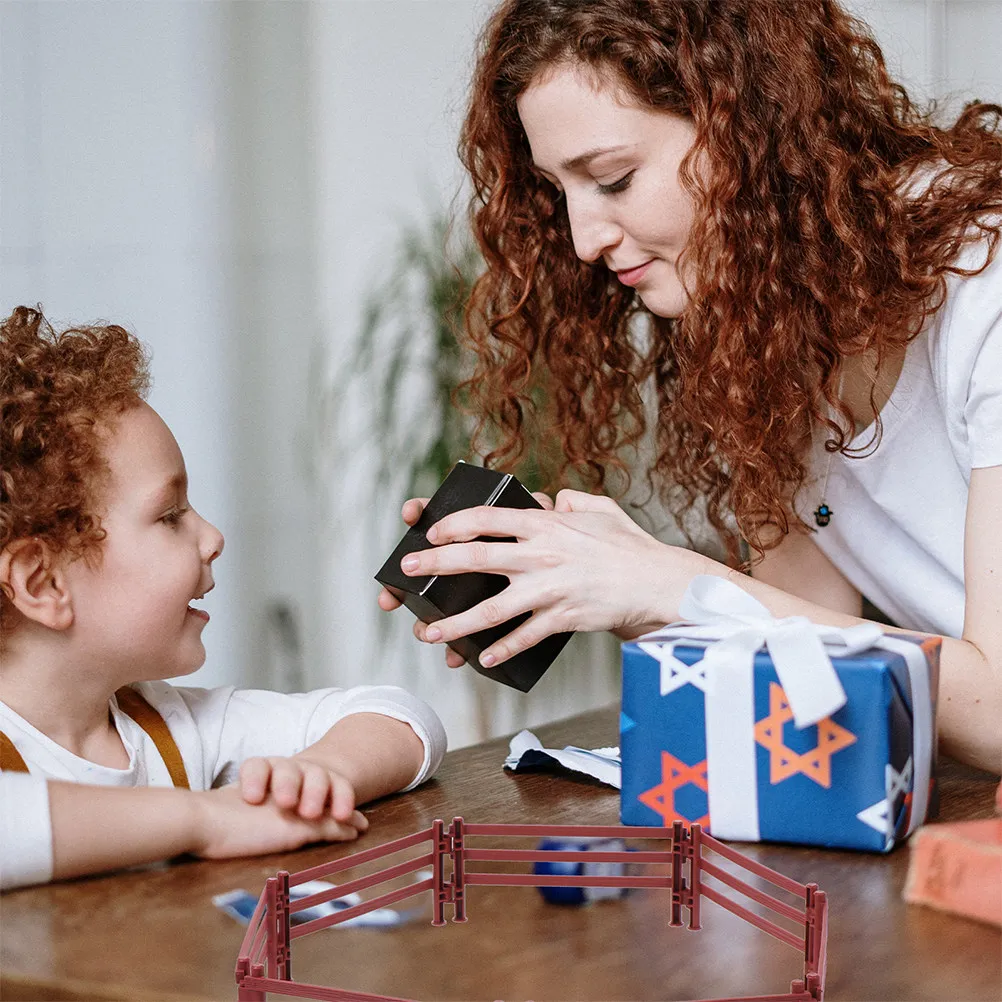 

40Pcs Miniature Farm Fence Simulation Plastic Decorative Mini Garden Fence DIY Micro Landscape Scene Layout Ornament