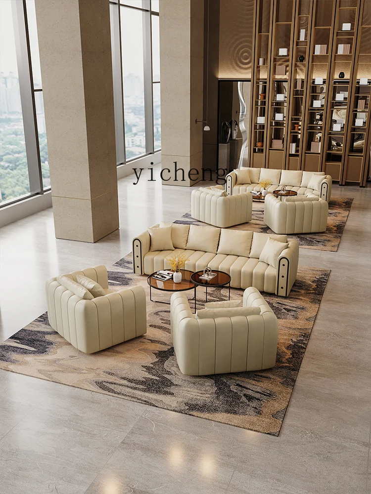 Tqh Sales Office Reception Sofa Beauty Salon Club Vip Rest Area Business Meeting Negotiation Sofa Combination