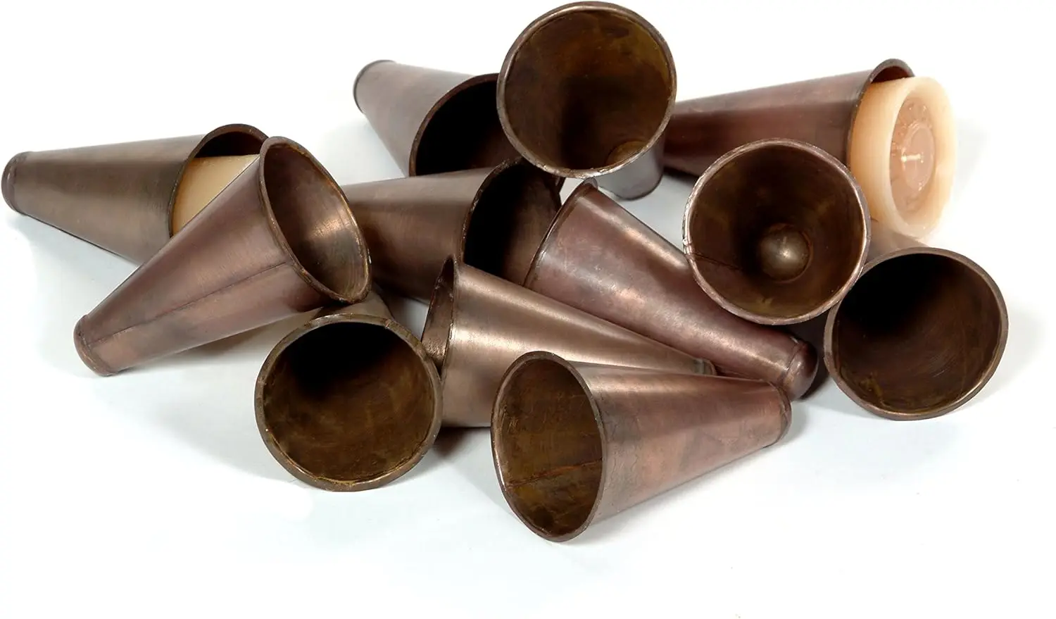 

Cone-Shaped Tin Inserts for Cupcakes, Set of 12 - Durable & Oven-Safe