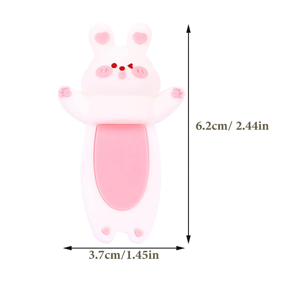 2Pcs Bunny Bookmark Rabbit Shape Stylish Reading Page Marker Decorative Book Marker for Office School Graduation Gift
