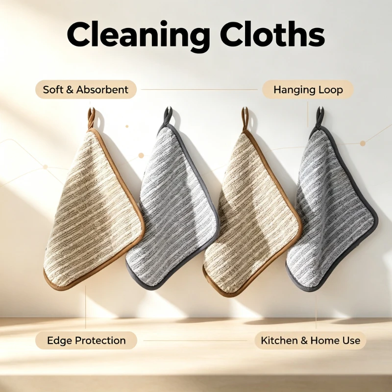 4PCS 4PCS Household Kitchen Cleaning Cloth Thick Absorbent Lint Free Dish Towel Easy to Clean for Table Stove Dishwashing - Aliexpress Deal