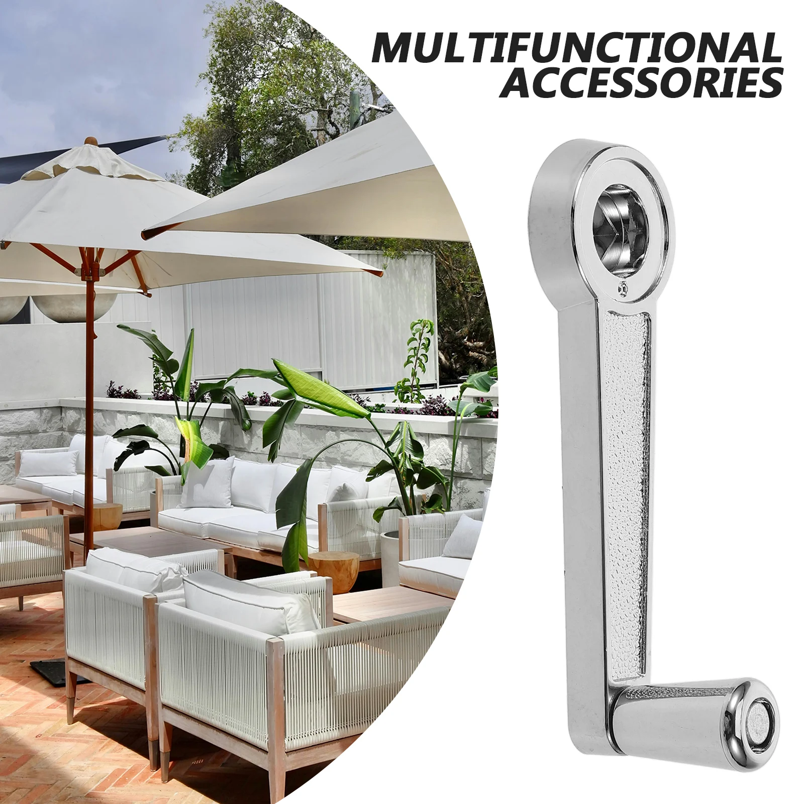 

Umbrella Shake Handle Outdoor Vintage Detachable Handles Replacement Parts for Outdoor Patio Shade Accessories Garden Supplies