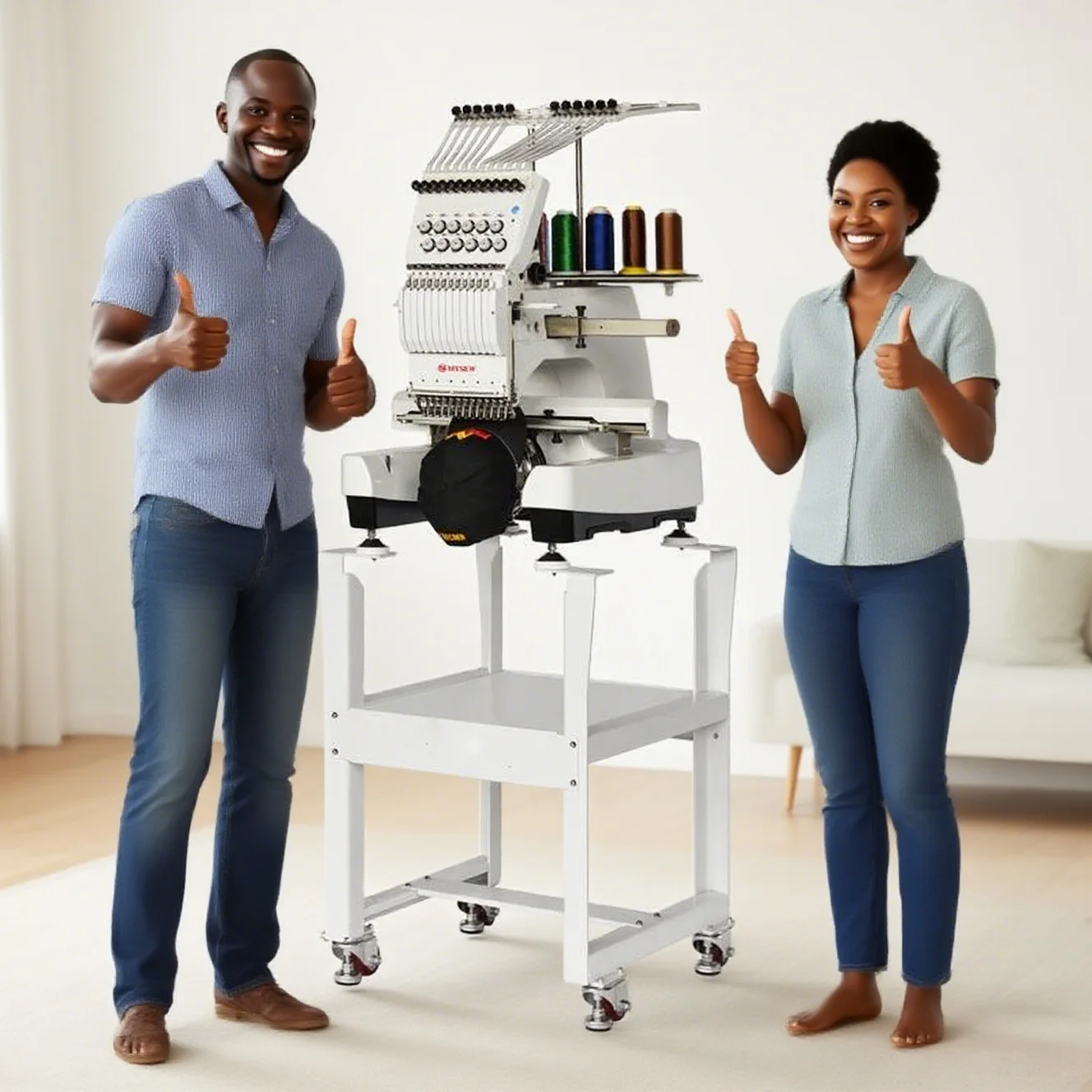 MYSEW MFS1200 Computer Professional Business T Shirt Cap Embroidery Machine Single-Head Industrial Embroidery Machine view 2