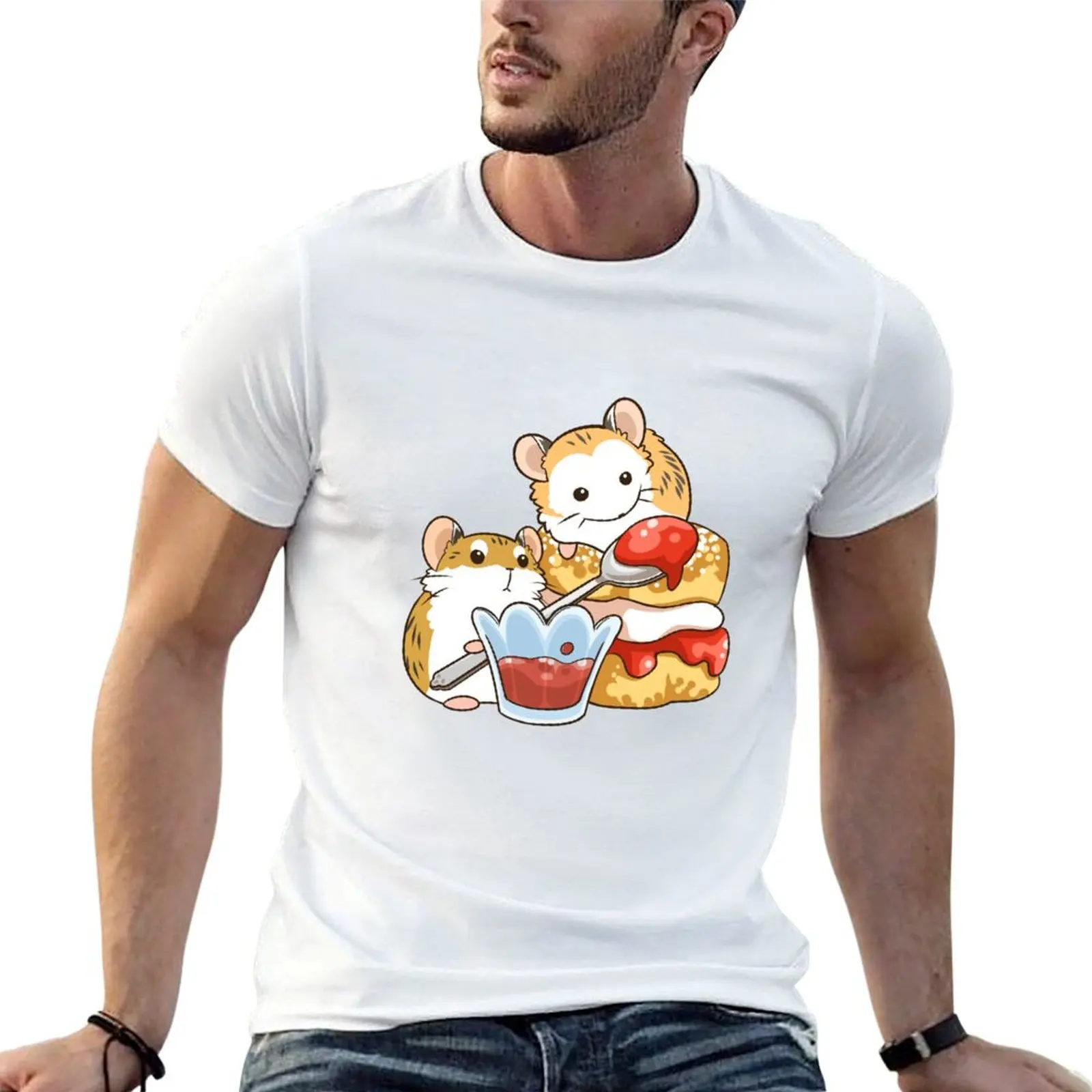 

Scones Roborovski Hamster T-Shirt anime figures vintage t shirts boys whites mens graphic t-shirts funny
