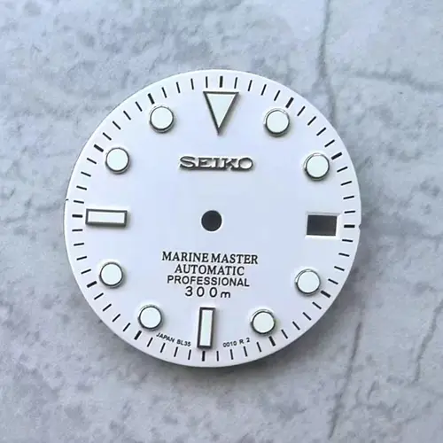 Esfera NH35 de 28,5mm/esfera NH36 con logotipo S, cara mecánica de buceo fantasma de agua verde que brilla en la oscuridad para seiko mod