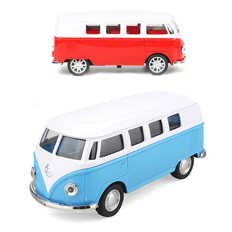 1:32 VW T1 Bus Alloy Diecasts Toy Car Models Metal Vehicles Classical Buses Collectable Toys For Children