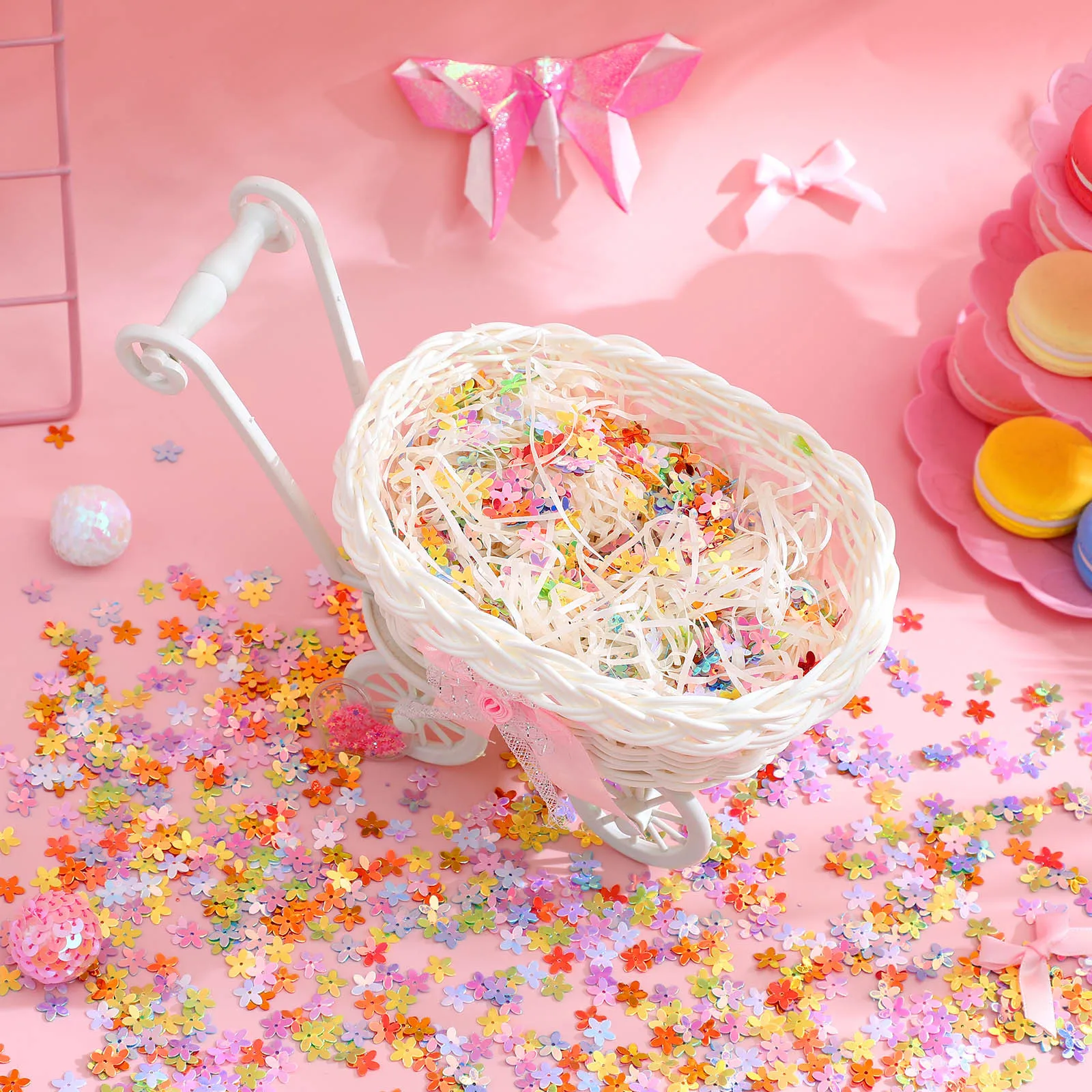 

Colorful Flower 60g Decorative Sequins for Party Wedding Table New Year Confetti Decor Birthday Anniversary Dinner