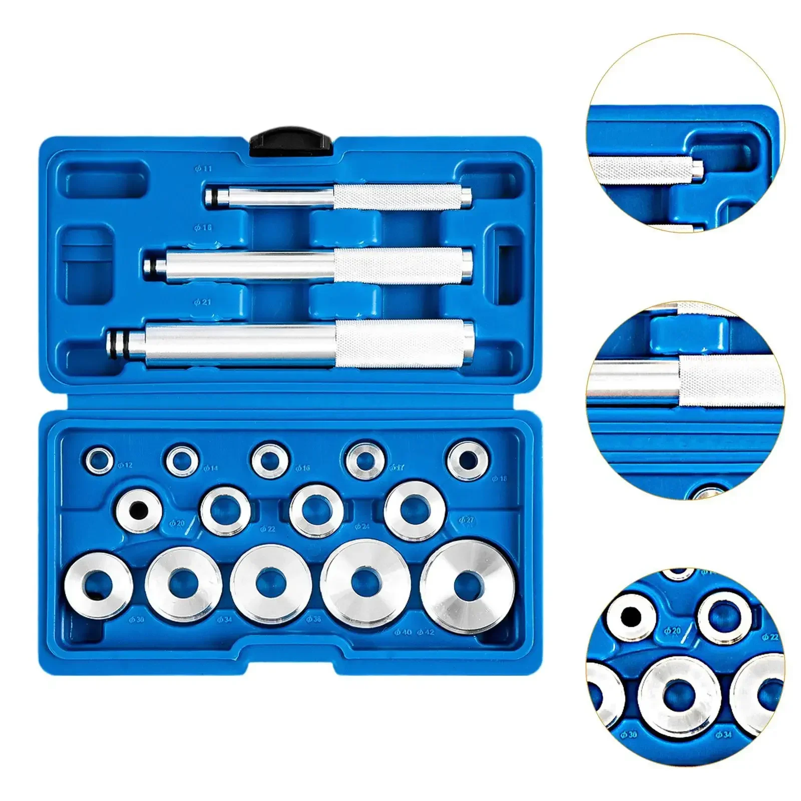 17 - piece Wheel Bearing Disassembly and Assembly Tool Set - with Seal Driver and Storage Box