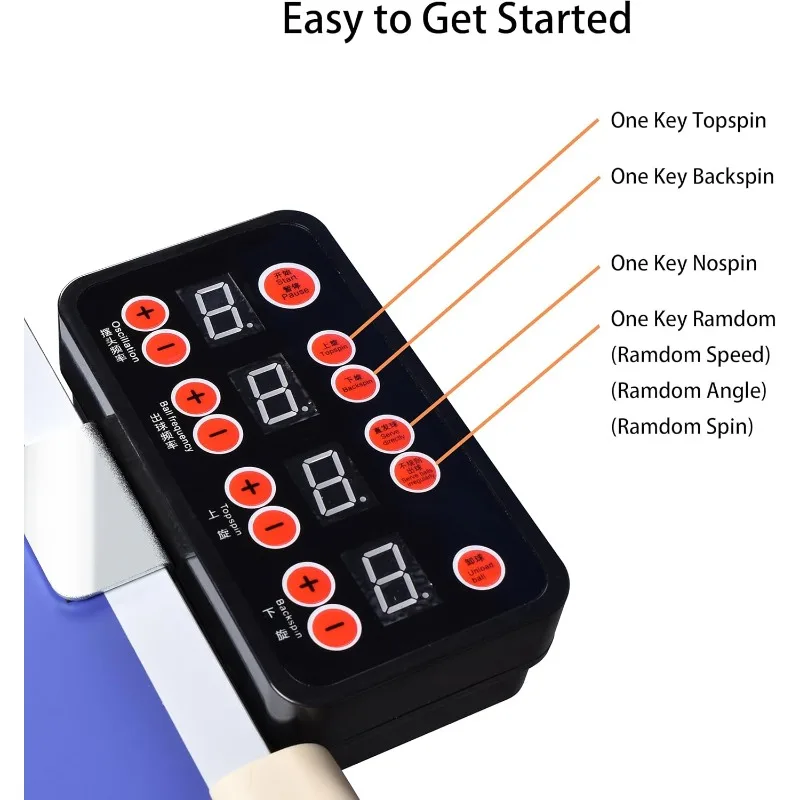 Ping Pong Robot Table Tennis Robot S6PRO with Ping Pong Net Table Tennis Net to Loopable Serve Ping Pong Ball