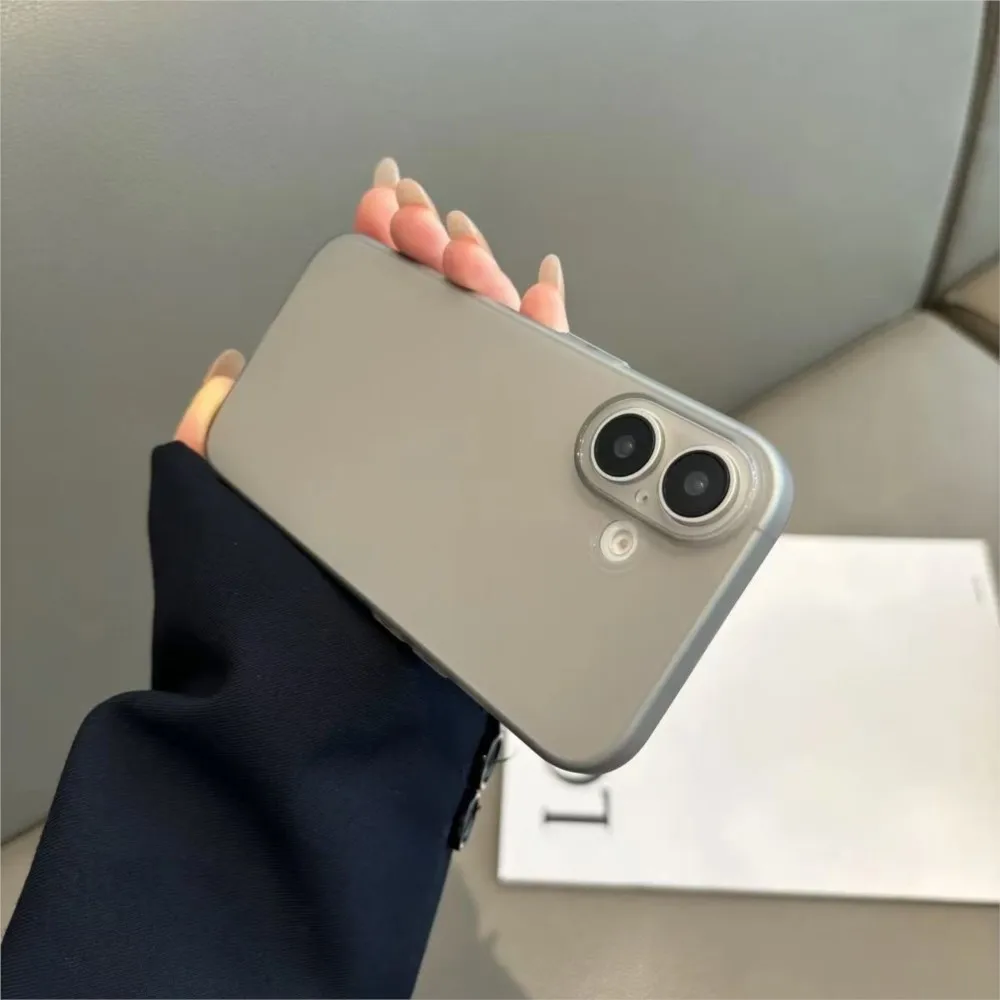 حافظة فاخرة رفيعة للغاية غير لامعة لهاتف آيفون 17 16 15 14 13 12 11 Pro Max 7 8 Plus SE 17 Air 16e حافظة صلبة مضادة للصدمات
