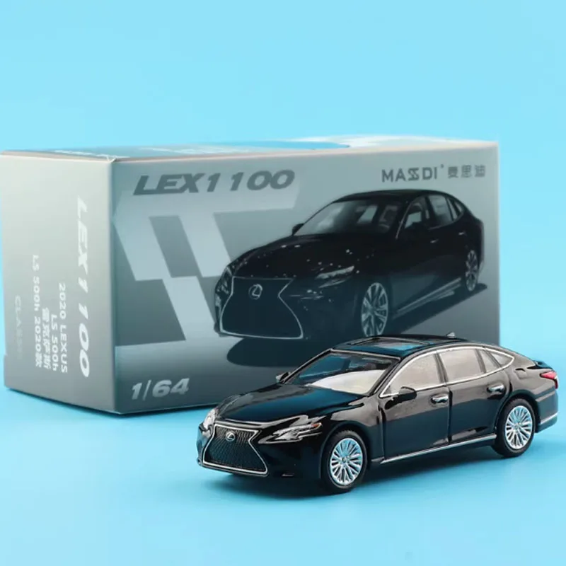

Massdi масштаб 1:64 Lexus LS500h 2020, имитация игрушечного автомобиля из сплава, модель классической коллекции, орнамент, подарок, сувенир