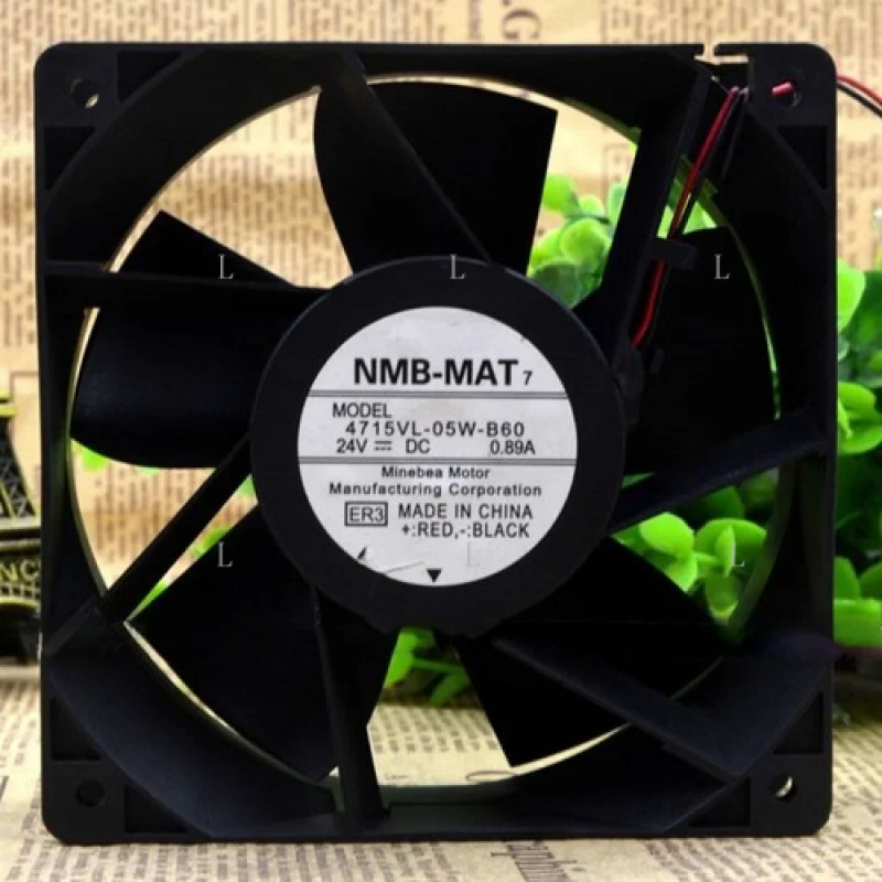 

L для NMB 4715VL-05W-B60 DC 24 В 0,89 А 12038 Охлаждение корпуса Промышленный вентилятор высокой мощности