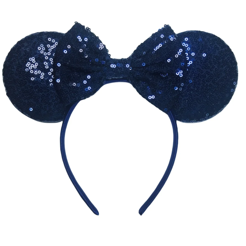 9.5 CM Big Size Navy Mouse Ears Headband For Girls 5