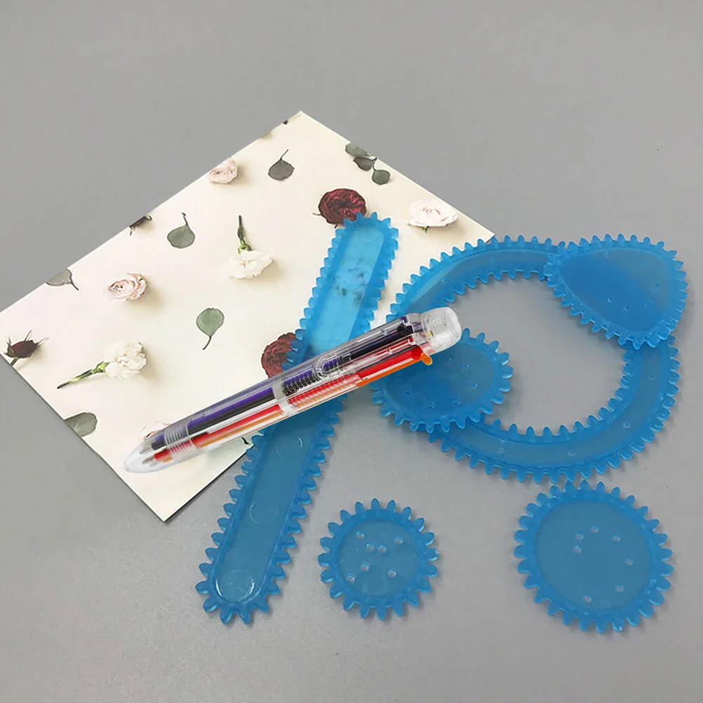 7 Pcs Drawing Ruler Equipment Net Mini Students Accessories Ever-changing