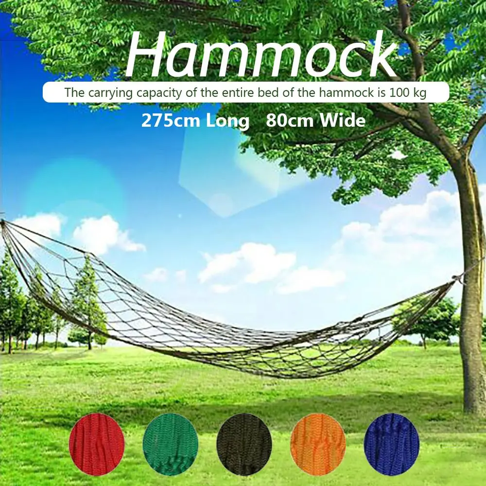 

Mesh Single Person Garden Outdoor Travel Beach Hammock Camping Supplies Swing Chair Hanging Bed