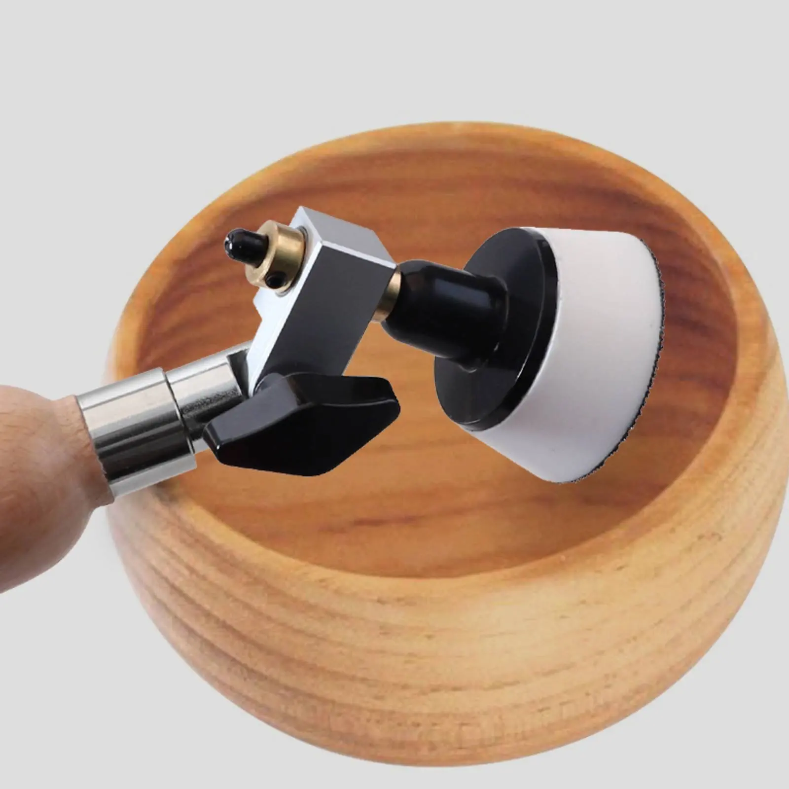 55 Pieces Bowl Sander Set 50 Sandpapers Wood Lathe Sanding Kit Lathe Sanding Kit Easy to Grip Bowl Sander for Turners, Workshop