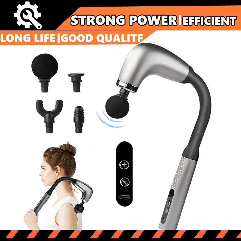 

Пистолет для фасции с удлиненной ручкой и локтями для самопомощного массажа релаксации и массажа мышц верхней и нижней части спины