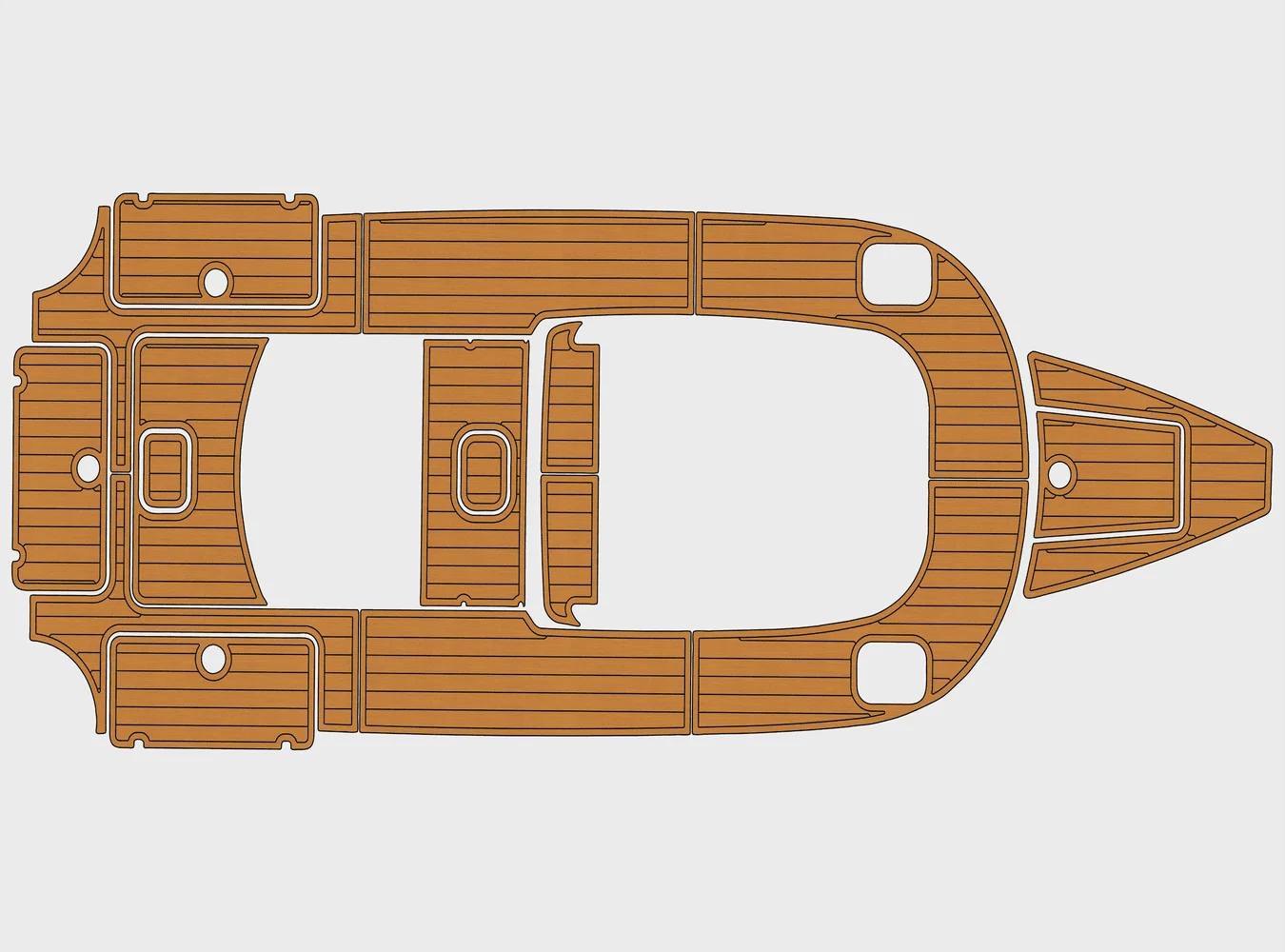 

2014-2017 Scout 275 LXF1/4 "6 мм Eva Faux Teak Deck Серфинг Лодка Рыбацкая лодка Мотоцикл Hurts Crapet Нескользящий коврик Морской пол