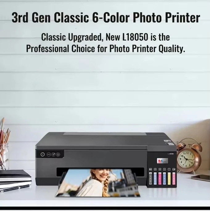 L18050 A3+ EcoTank: Reduce Printing Costs by 90% while Maintaining Studio Quality.