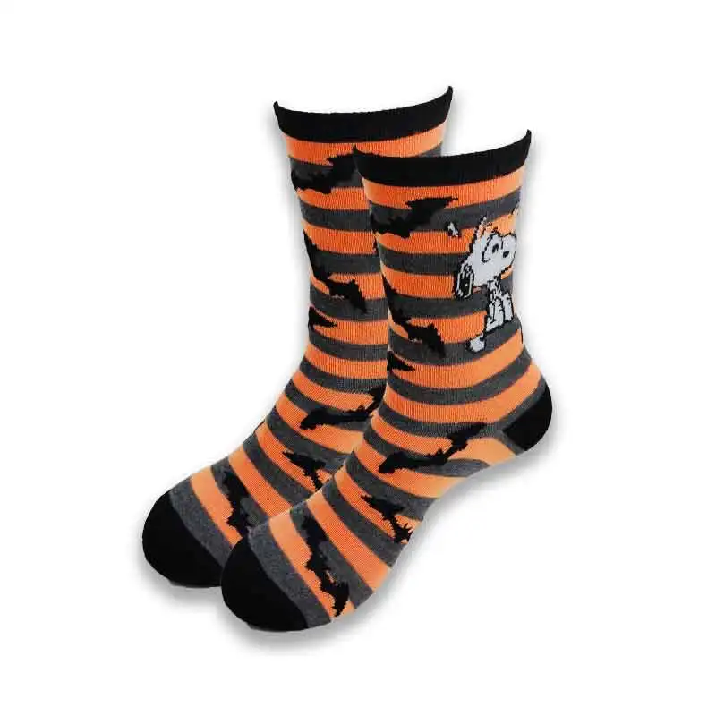 Cute cartoon characters head for men, women and children or ladies socks fashion tube Children socks