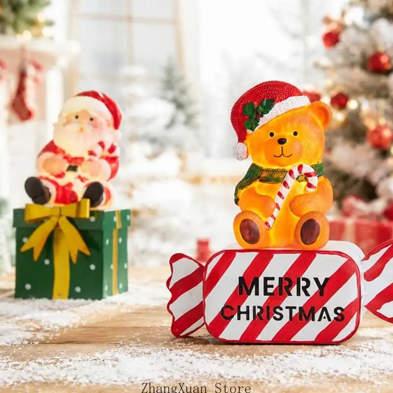 Leuchtende Weihnachtsfigur für Weihnachtsregale und Einzelhandelsdisplays 3XUF – Detail 10