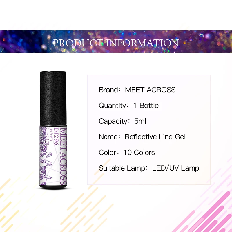 5 مللي يجتمع عبر اللوحة المعدنية بطانة هلام البولندية هلام الفضة الوردي مرآة شبه دائمة مسمار الفن الكتابة على الجدران شريط الورنيش