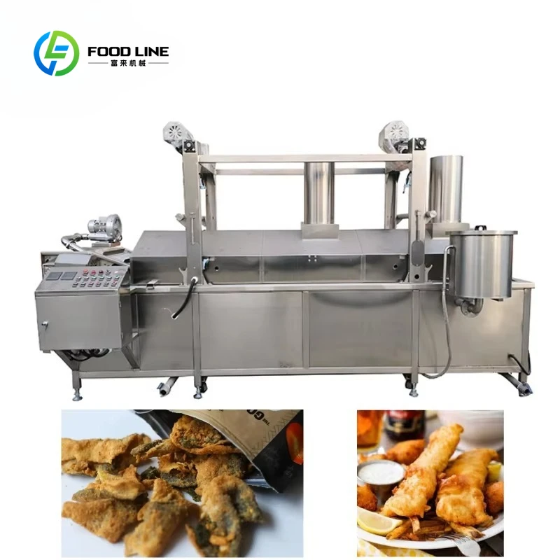 Customized Big Capacity Auto Stainless Deep Fryer Snack Food Frying Machine Meat Fryer Equipment Nuts Oil Frying Machinery