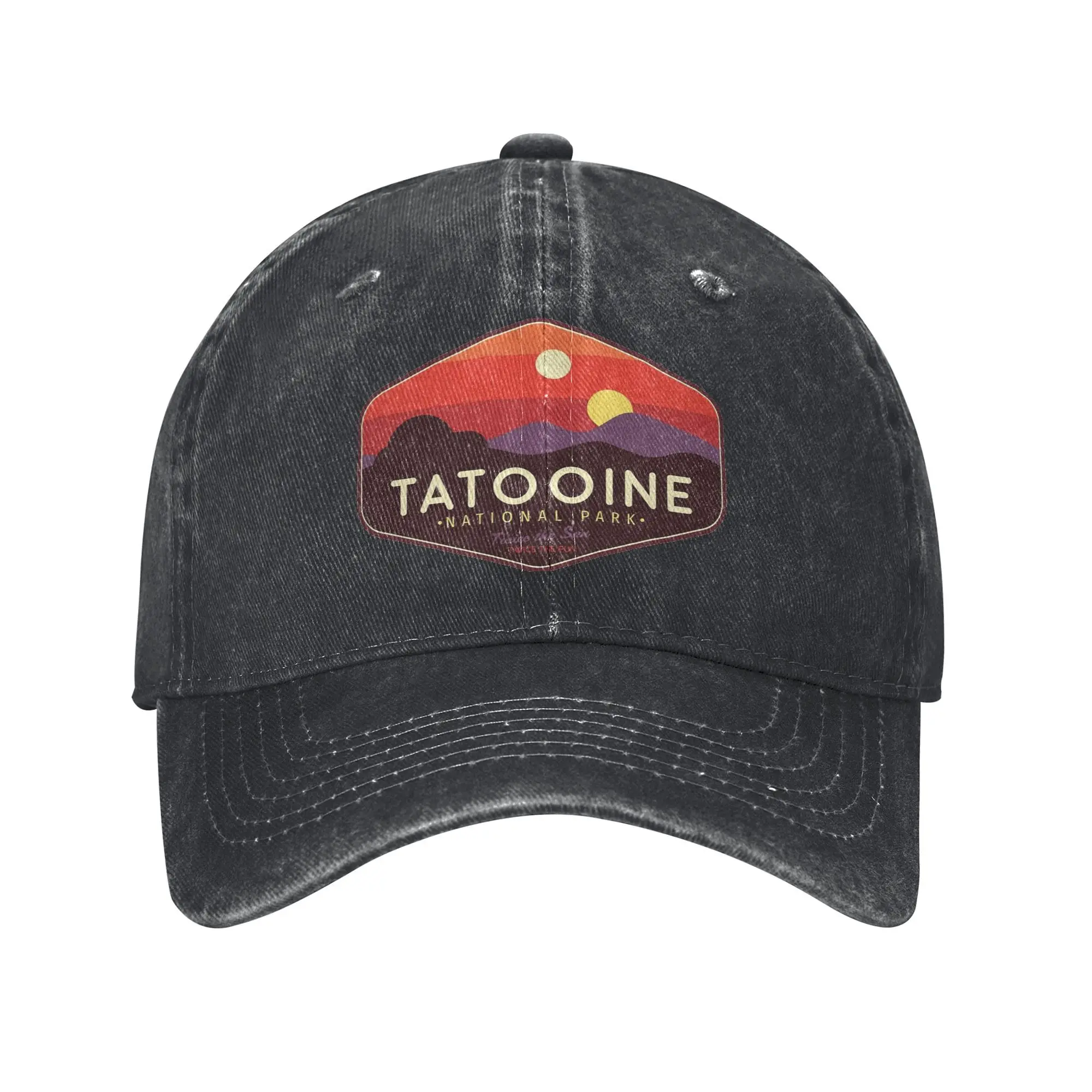 Tatooine National Park Twice the Fun Baseball Cap Casual Distressed Washed  Headwear Unisex Outdoor Running Golf  Soft Caps Hat