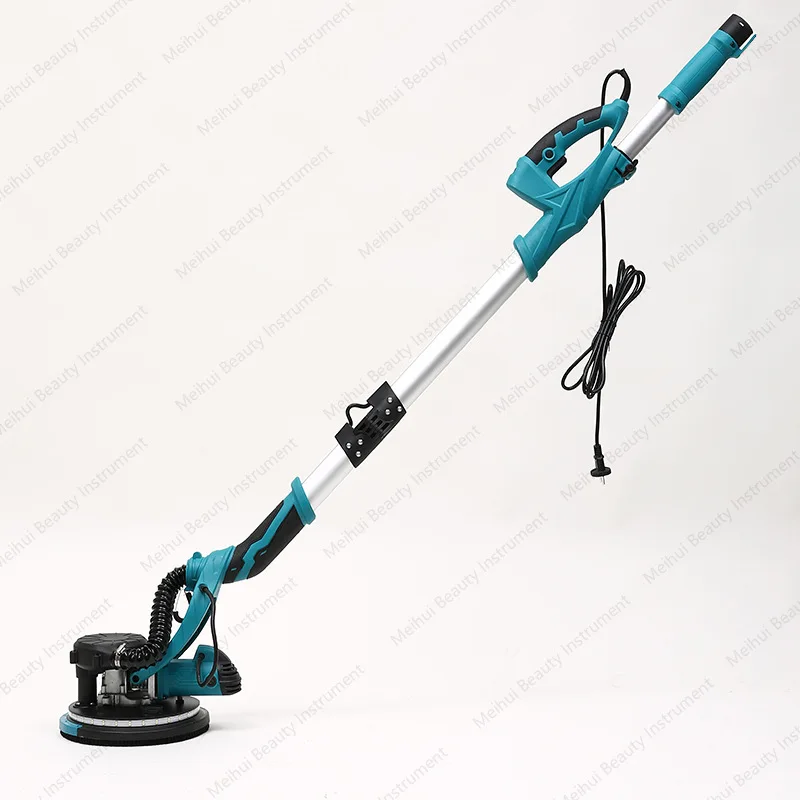 110V/220V Folding Wall Grinder Polishing Sandpaper Machine Dustless Putty Grinder Self-priming LED Double Light Strip