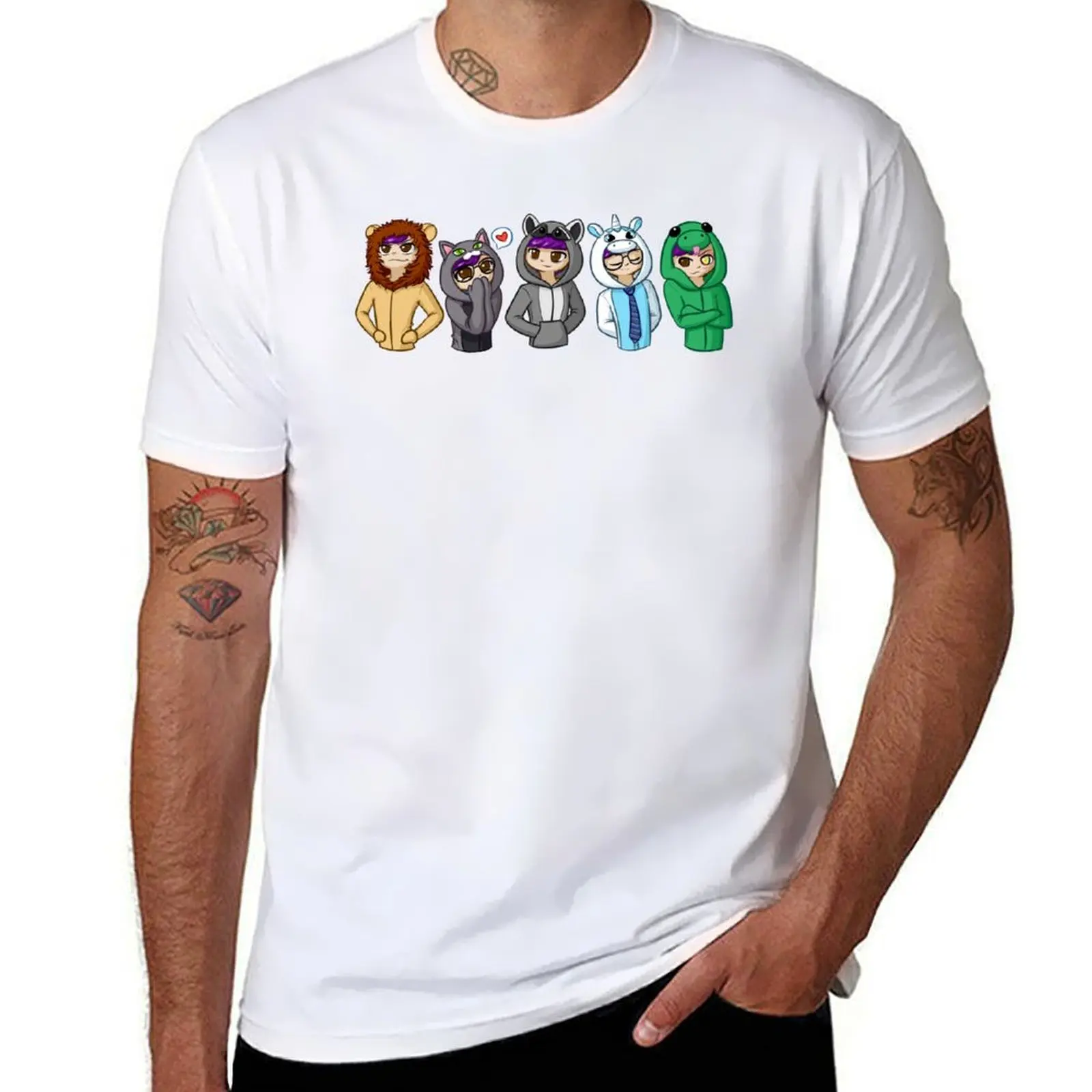 

Sanders Sides Onesies - Core 4 + Deceit T-Shirt t shirt man plain t shirts for man cotton T-Shirt