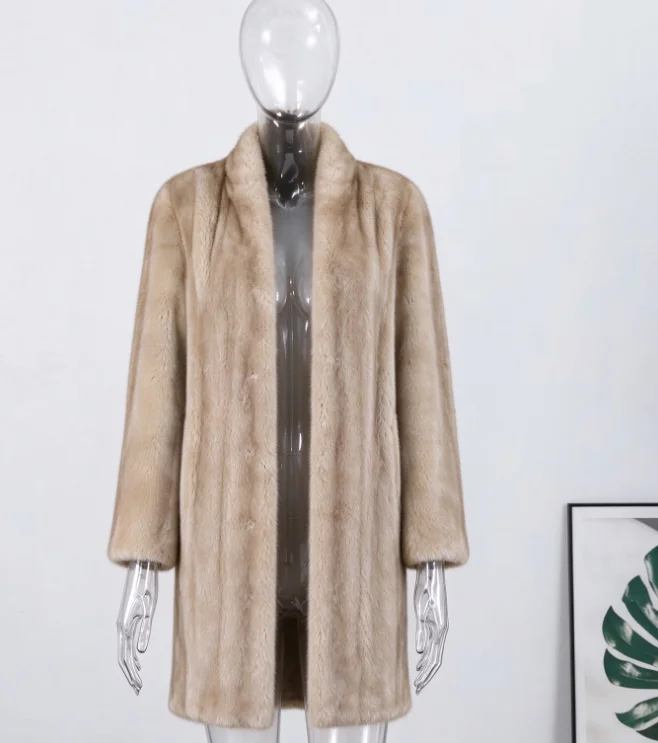 Luxury Faux Fur Maxi Coat Chic Open Front Stand‑collar Long Sleeve Oversized Outerwear Winter Women Fashion Autumn Warm 2026 New